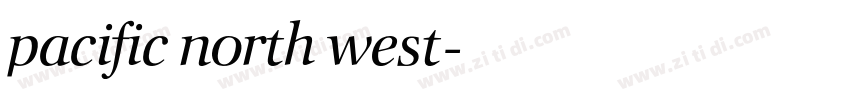 pacific north west字体转换